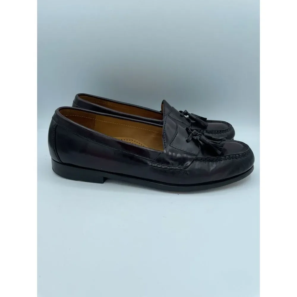 Cole Haan Men's Loafer Size 9 D Kiltie Tassel SlipOn Dress‎ Shoe Cordovan